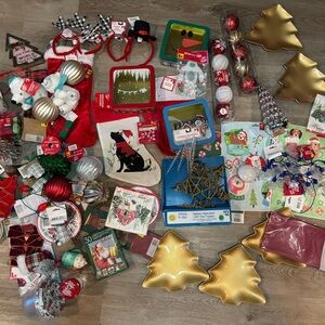 Mixed Christmas Items Lot – Ornaments, Stockings, Crafts